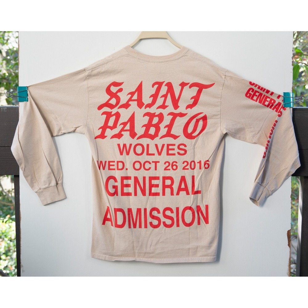 Kanye West Yeezy Season YZY Ye Life of Saint Pablo Las Vegas Wolves Tour Size M